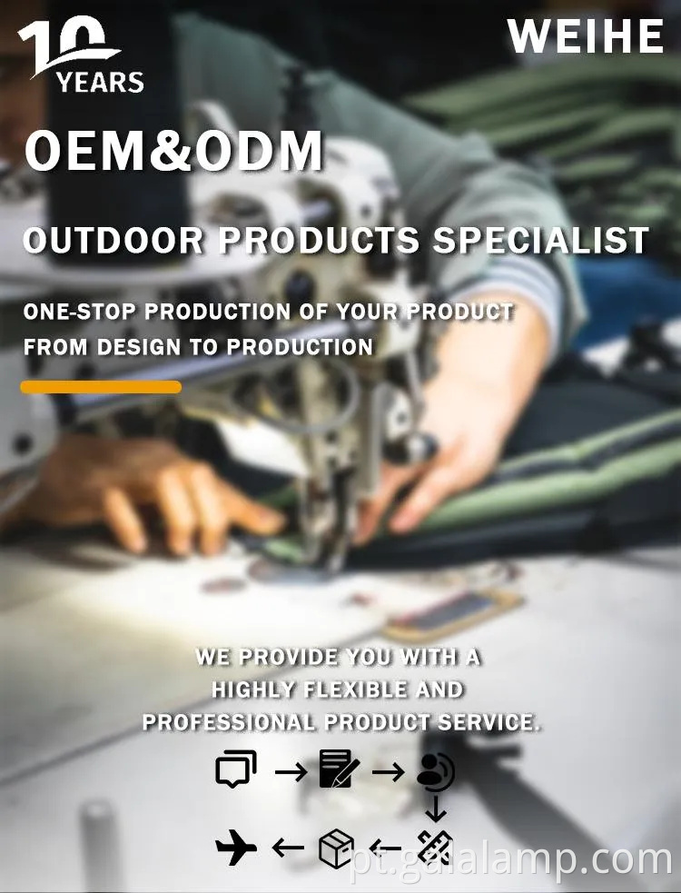 Lâmpadas de tubo de energia solar inflável portátil para viagens de acampamento